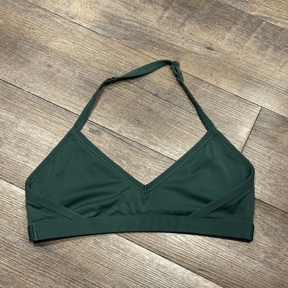 Gymshark Minimal Halter neck Sports Bra - Lift Green Large - Picture 2 of 4